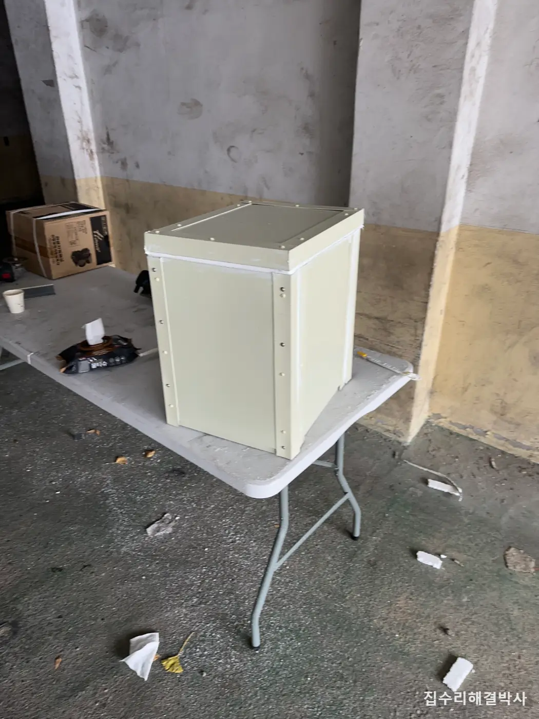 수압 약한 빌라 고층 펌프 모터 교체 — 겨울에 얼지 않게 열선과 판넬 보온함까지 시공 사진 1