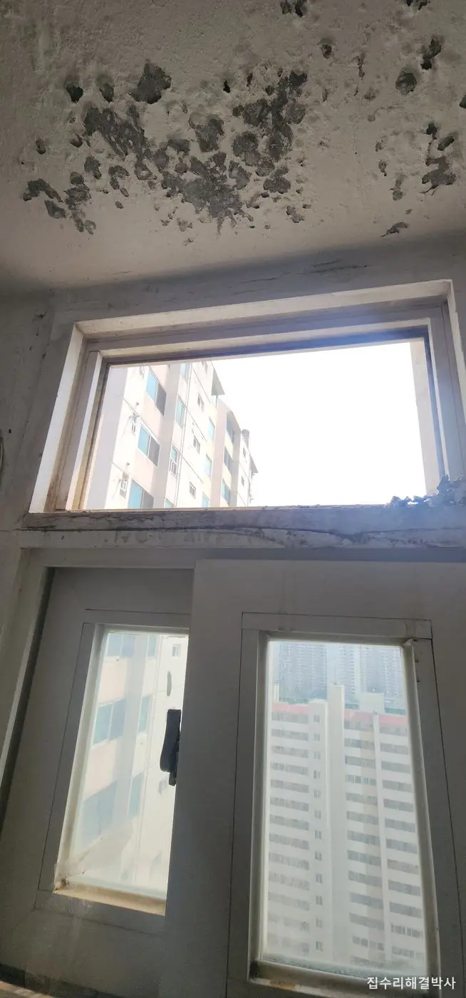 다 삭아 부스러지는 보일러실 루바창 — 작업 과정