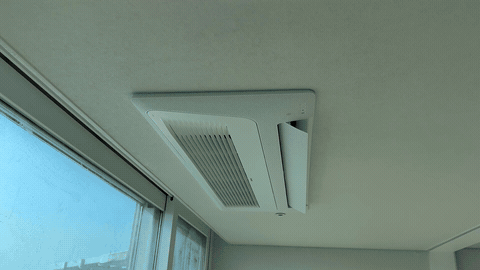아파트 시스템에어컨 실외기 위치를 잘못 잡았다면 — 옮기고 타공한 외벽까지 복원 작업 후