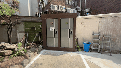 주차 구획이 모자랄 때 — 외부 화장실을 없애지 않고 줄이는 방법 작업 후